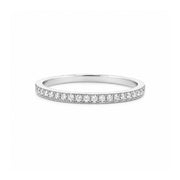 BEVERLY K 18K White Gold Diamond Wedding or Anniversary Band - Final Sale